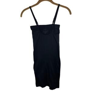 Womens Mid Thigh Shapewear Slip Tummy Control Body Shaper Dress Black Small